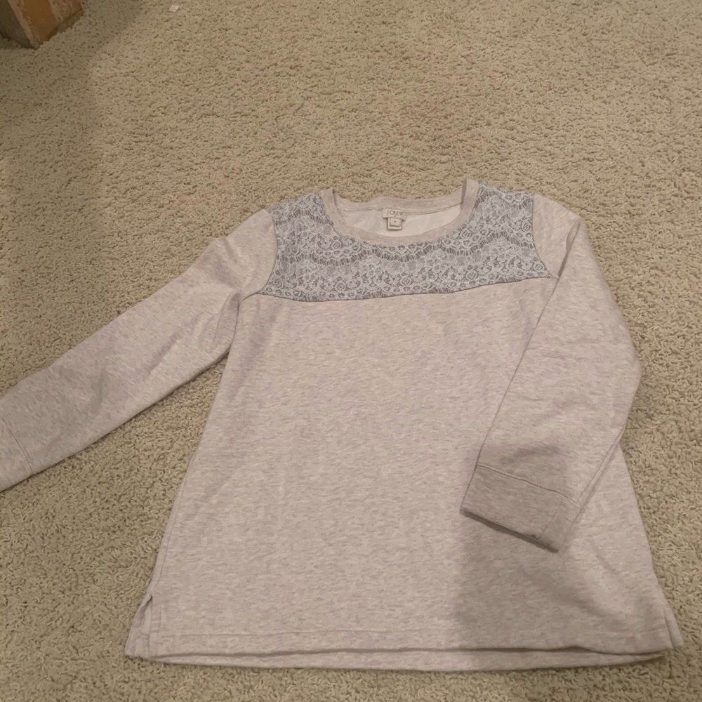 JCREW fleece lined crew neck sweatshirt